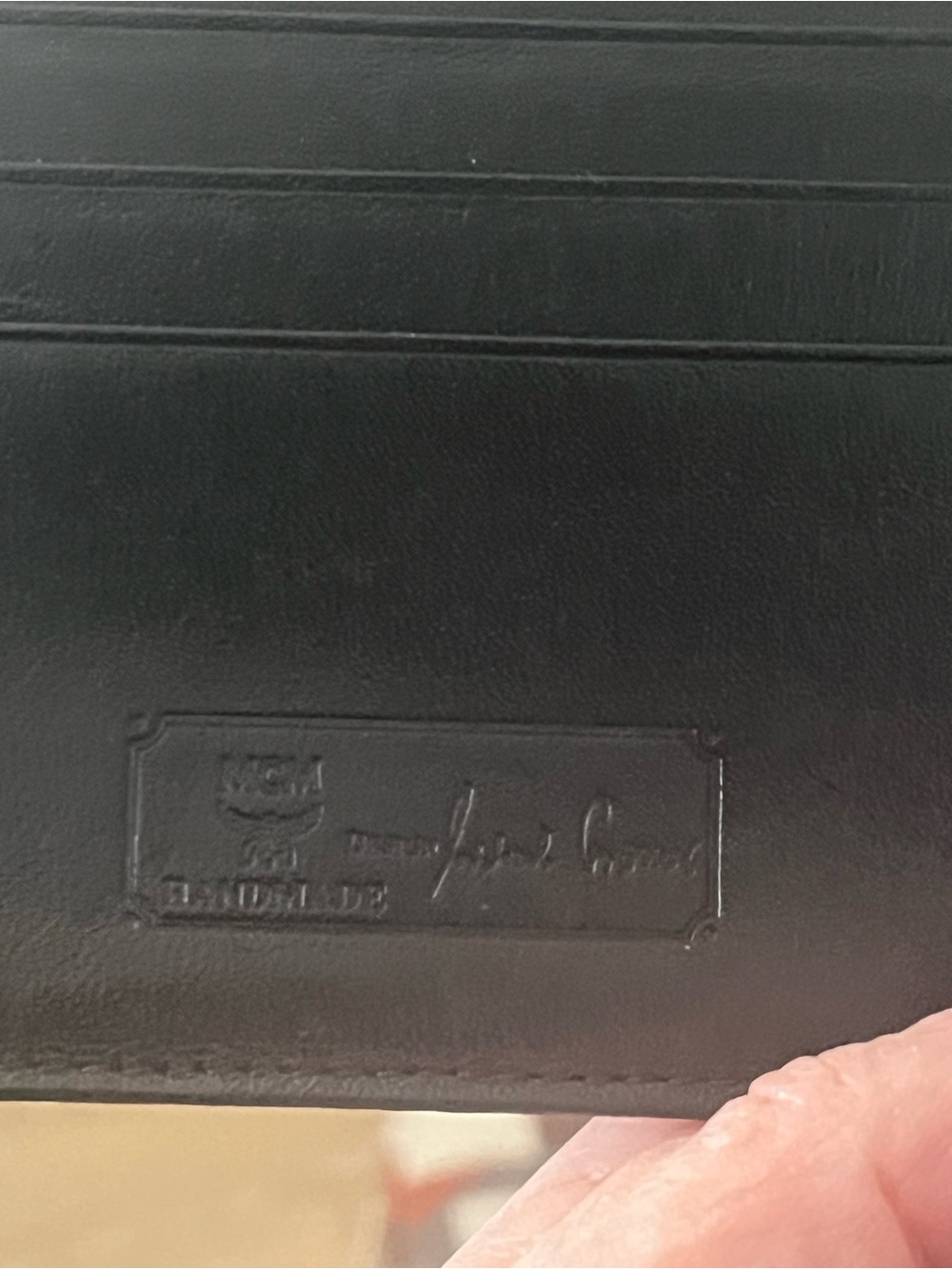 MCM Black Visetos Wallet - Picture 2 of 7
